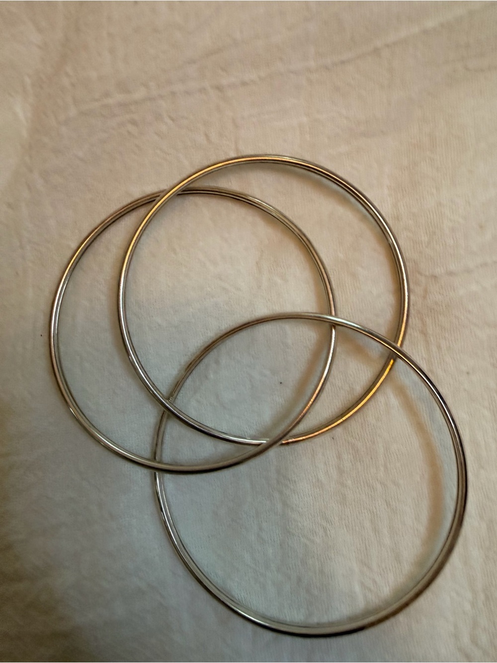 Sterling Bangles 3 connected
